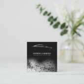 Moderner QR-Code für die Reinigung von Kraftfahrze Quadratische Visitenkarte (Stehend Vorderseite)