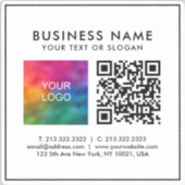 Moderner QR-Code für einfaches Template Aufkleber (Vorderseite)