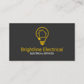 Moderner QR-Code für Elektroinstallateure Visitenkarte (Vorderseite)
