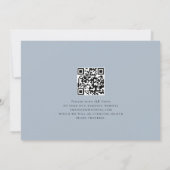 Moderner QR-Code für Forever Blue Rett Date Save The Date (Rückseite)