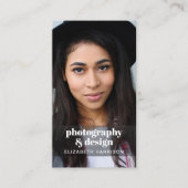 Moderner QR-Code für Foto Beruflich Visitenkarte (Vorderseite)