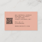 Moderner QR-Code für Foto Makeup Artist Visitenkarte (Rückseite)