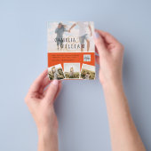 Moderner QR-Code für FOTO Rett Datum Hochzeit Einl Flyer (Gruppe)