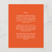 Moderner QR-Code für FOTO Rett Datum Hochzeit Einl Flyer (Hinten)