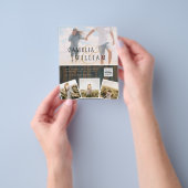 Moderner QR-Code für FOTO Rett Datum Hochzeit Einl Flyer (Gruppe)