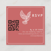 Moderner QR-Code für Hochzeiten - Minimalistisches Begleitkarte (Vorderseite)
