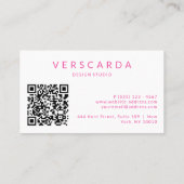 Moderner QR-Code für kleine Unternehmen oder Mitar Visitenkarte (Rückseite)