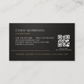 Moderner QR-Code für Maler Visitenkarte (Rückseite)