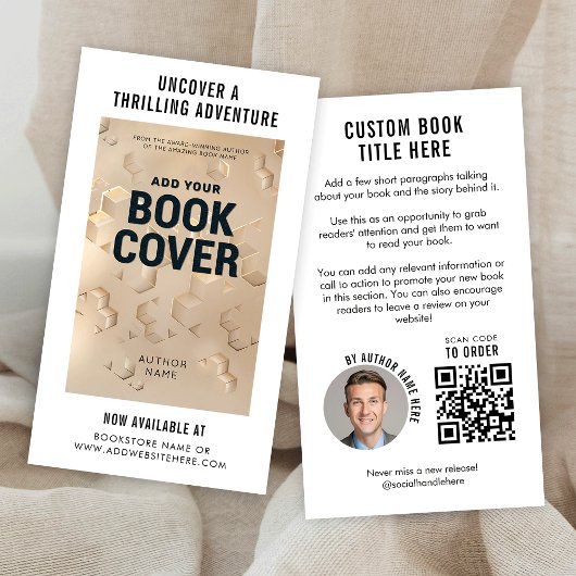 Moderner QR-Code für Marketing bei Buchveröffentli Visitenkarte