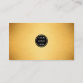 Moderner QR-Code für minimale bürstenbehaftete Gol Visitenkarte (Rückseite)