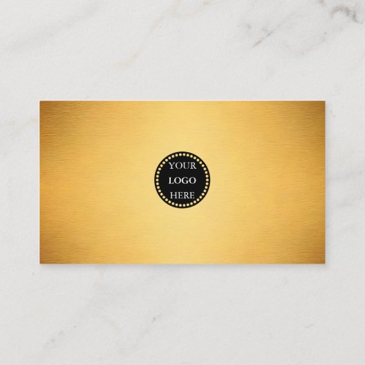 Moderner QR-Code für minimale bürstenbehaftete Gol Visitenkarte (Rückseite)