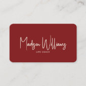 Moderner QR-Code für minimale Lebensdauer | Cherry Visitenkarte (Vorderseite)