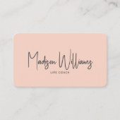 Moderner QR-Code für minimale Lebensdauer | Dusty  Visitenkarte (Vorderseite)