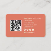 Moderner QR-Code für minimale Lebensdauer | Terrac Visitenkarte (Rückseite)