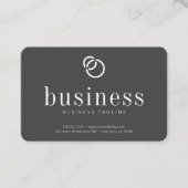 Moderner QR-Code für Minimalistische Chic-Logos Visitenkarte (Vorderseite)