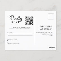 Moderner QR-Code für Minimalistische Hochzeiten UA