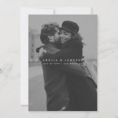 Moderner QR-Code für Minimalistisches Save the Dat Save The Date (Vorderseite)