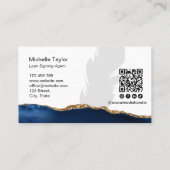 Moderner QR-Code für mobile Notare der Beruflichen Visitenkarte (Rückseite)