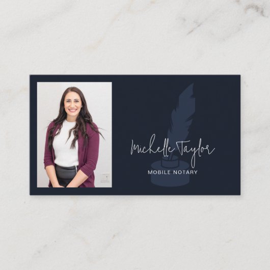 Moderner QR-Code für mobile Notare der Beruflichen Visitenkarte (Vorderseite)