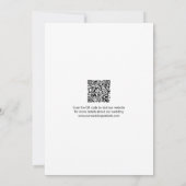 Moderner QR-Code für Multi-Fotos Save the Date Hoc Einladung (Rückseite)