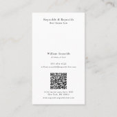 Moderner QR-Code für professionelle Anwaltskanzlei Visitenkarte (Rückseite)