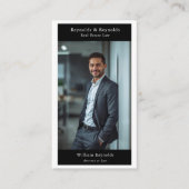 Moderner QR-Code für professionelle Anwaltskanzlei Visitenkarte (Vorderseite)