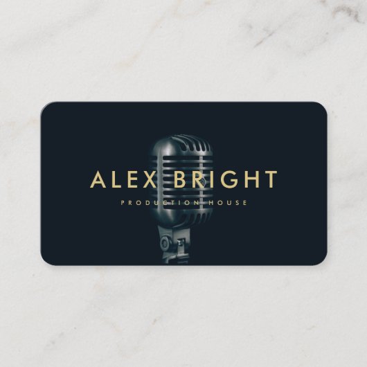 Moderner QR-Code für Sängerproduktion Visitenkarte (Vorderseite)