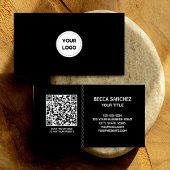 Moderner QR-Code für Schlichtes generisches Design Visitenkarte