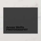 Moderner QR-Code für Schwarz und Schwarz Postkarte (Vorderseite)