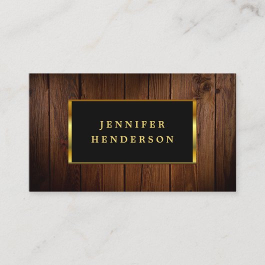 Moderner QR-Code für schwarzes Gold beruflich Visitenkarte (Vorderseite)