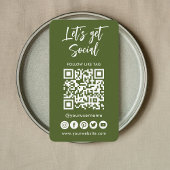 Moderner QR-Code für Social Media in Verbindung mi Visitenkarte