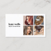 Moderner QR-Code für Social Media-Netzwerke Visitenkarte (Vorderseite)