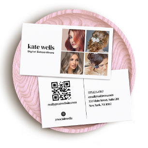 Moderner QR-Code für Social Media-Netzwerke Visitenkarte