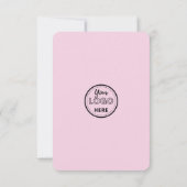 Moderner QR-Code für soziale Medien in Verbindung Einladung (Rückseite)