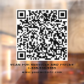 Moderner QR-Code für Unternehmen Fensteraufkleber (Blatt 2)