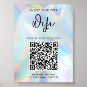 Moderner QR-Code für Unternehmen - Holografischer  Poster (Vorne)