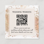 Moderner QR-Code für Wasserfarbenstrände Begleitkarte (Rückseite)