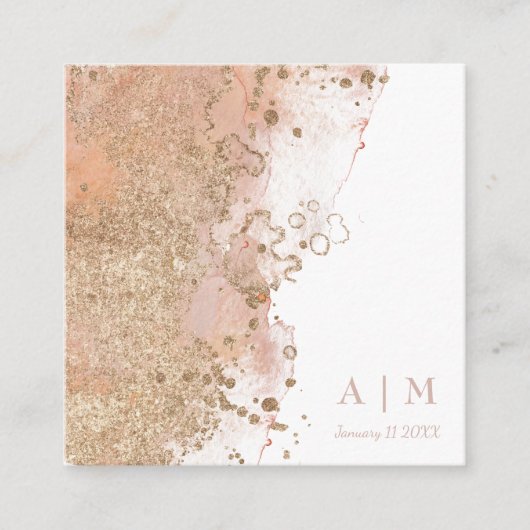 Moderner QR-Code für Wasserfarbenstrände Begleitkarte (Vorderseite)