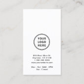 Moderner QR-Code für Werbelogo Visitenkarte (Rückseite)