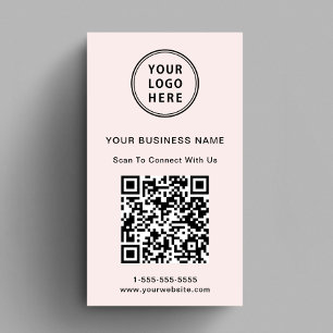 Moderner QR-Code für Werbelogo Visitenkarte
