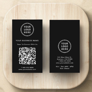 Moderner QR-Code für Werbelogo Visitenkarte