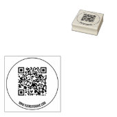 Moderner QR-Code Gummistempel (Stempel)