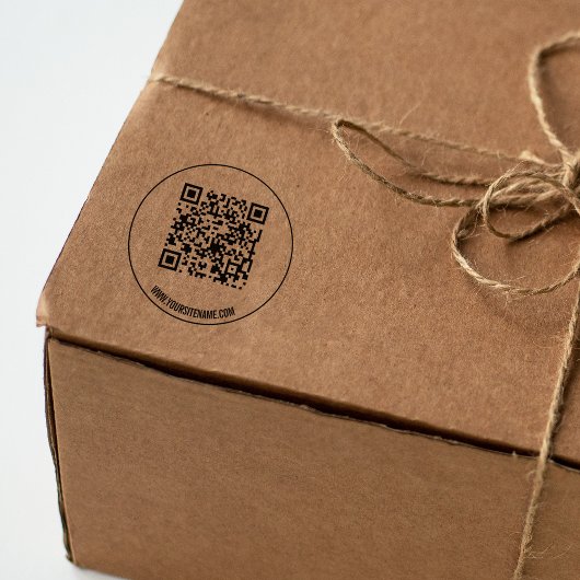 Moderner QR-Code Gummistempel