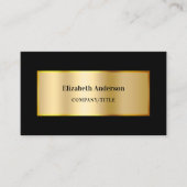 Moderner QR-Code in Schwarz Visitenkarte (Vorderseite)