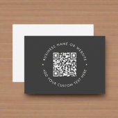 Moderner QR-Code l Grau Beruflich Minimalistisch Visitenkarte
