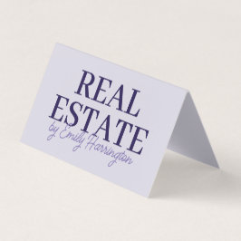 Moderner QR-Code Lila Immobilienmakler Visitenkarten