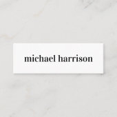 Moderner QR-Code Mini Visitenkarte (Vorderseite)