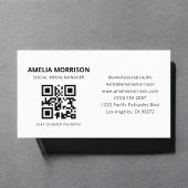 Moderner QR-Code Minimalistisch Beruflich Visitenkarte