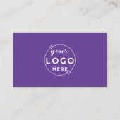 Moderner QR-Code mit individuellem Logo und Social Visitenkarte (Rückseite)