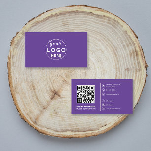 Moderner QR-Code mit individuellem Logo und Social Visitenkarte